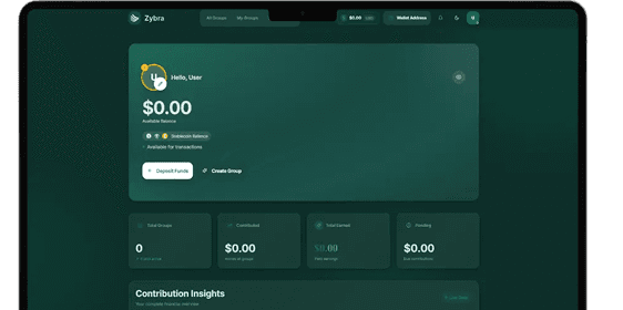Web dashboard interface