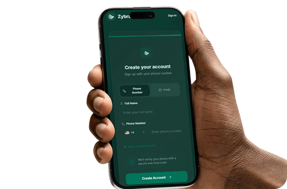 Mobile app interface